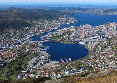 Oppvarming om våren i Store Lungegårdsvann